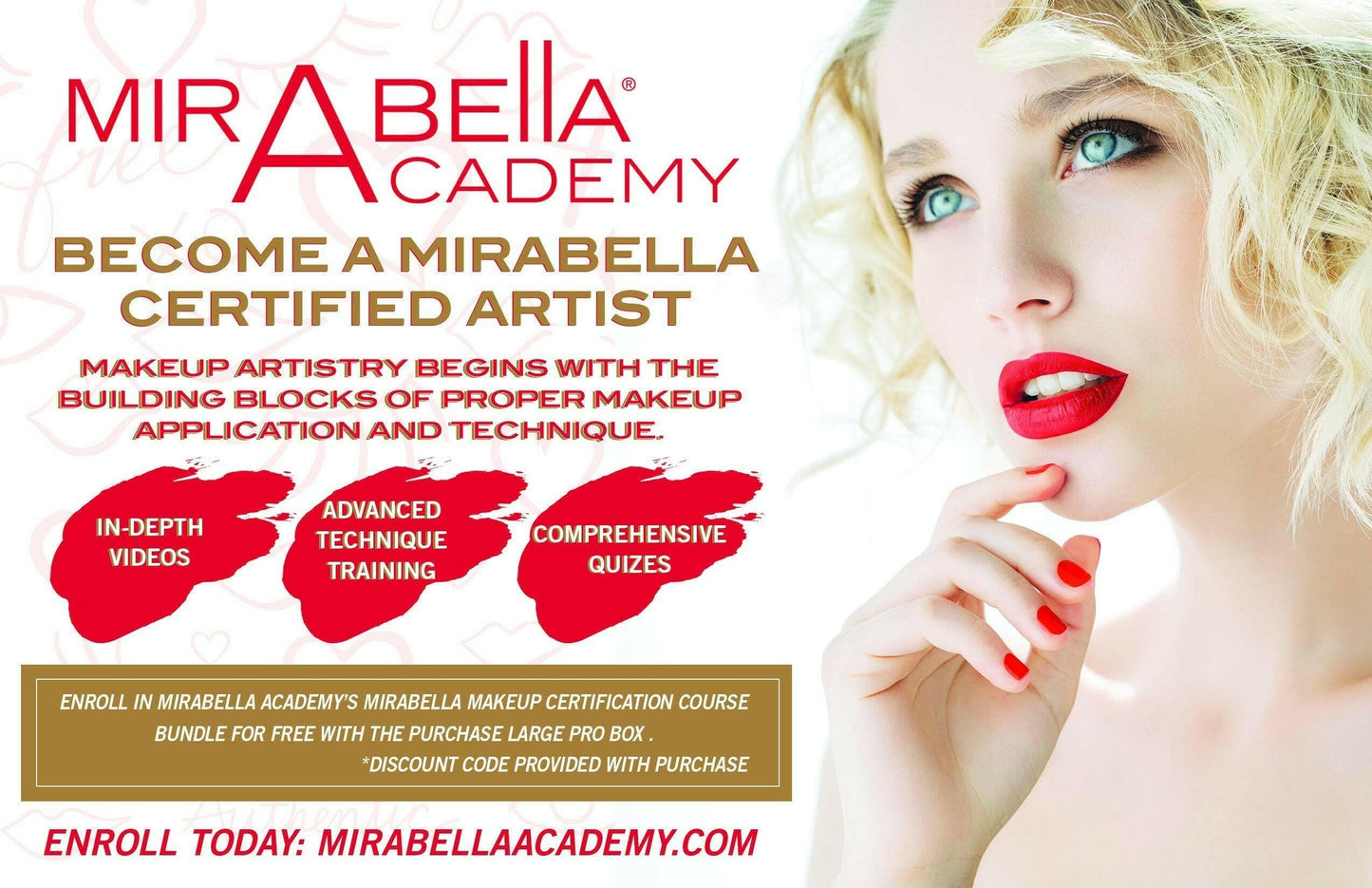 Mirabella - Professional Medium Makeup Artist Kit with Backpack