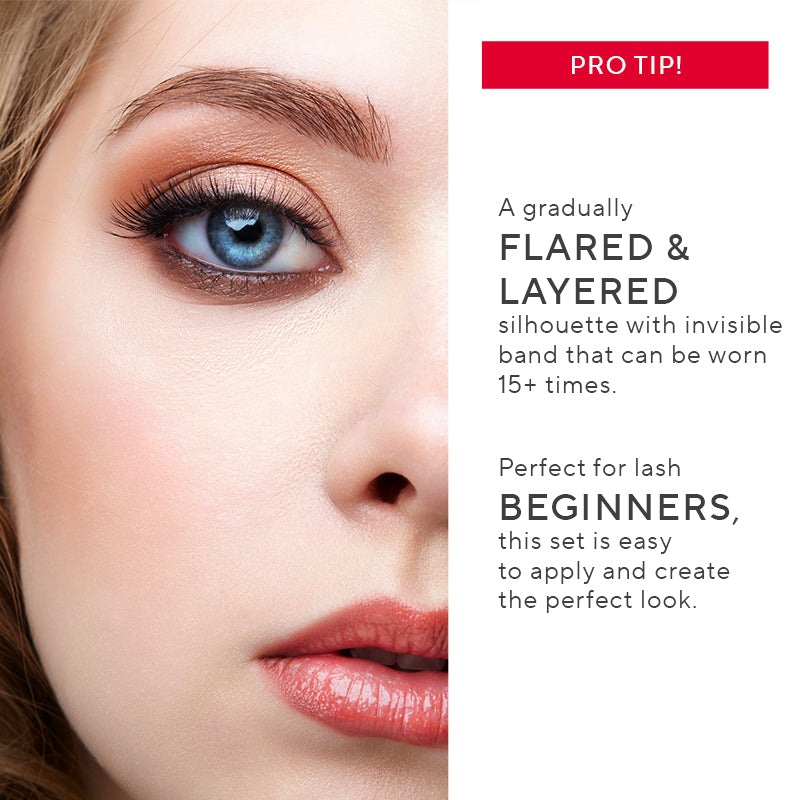 Mirabella - Mink Effect Faux Lash & Adhesive Liner Set