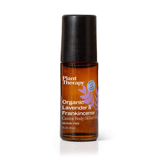 Plant Therapy - Organic Lavender & Frankincense Castor Body Oil Roll-On 30 mL