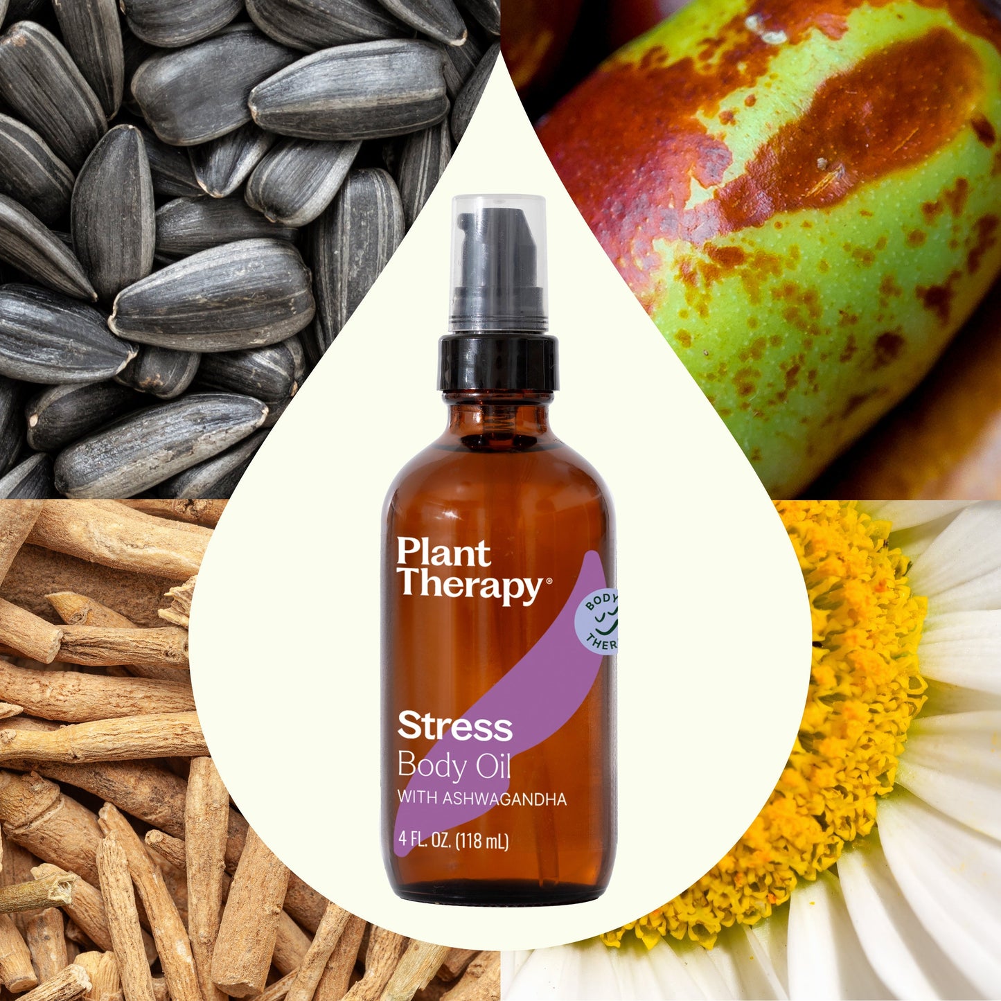 Plant Therapy - Stress Body Oil with Ashwagandha