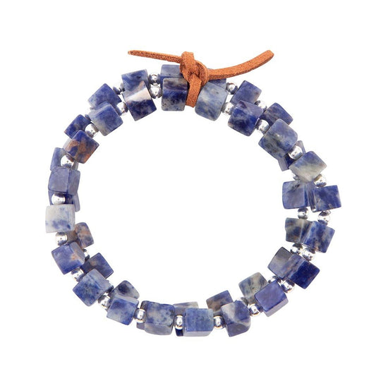 Bluebell Sodalite Stretch Bracelet Set