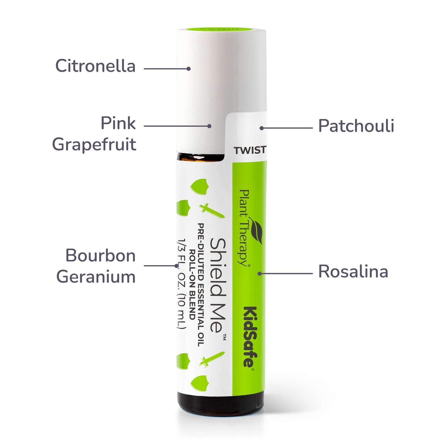 Plant Therapy - Shield Me KidSafe Essential Oil Pre-Diluted Roll-On